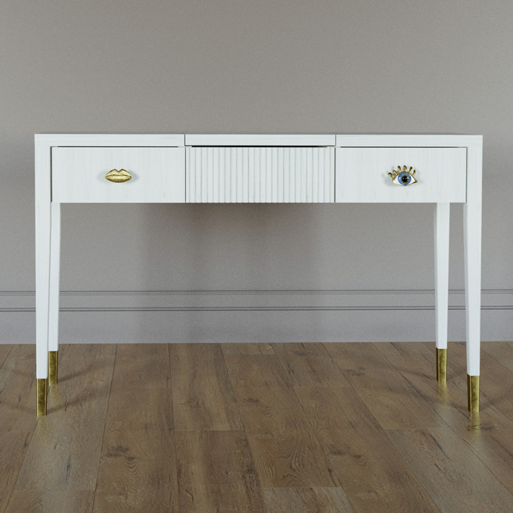 Туалетный стол - Трельяж Elsa Dreams White 120 см