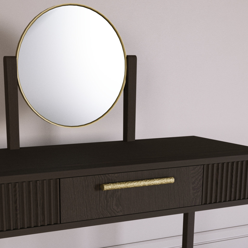 Туалетный Стол с зеркалом Primo Темный орех