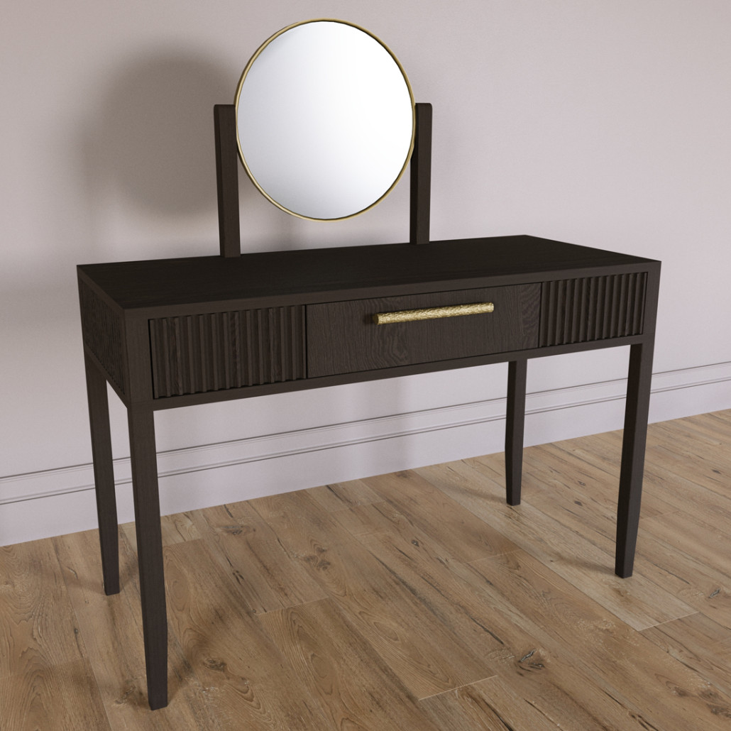 Туалетный Стол с зеркалом Primo Темный орех