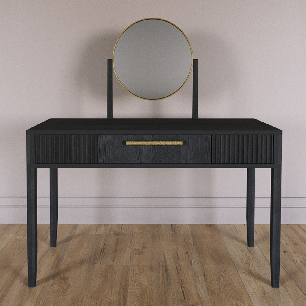 Туалетный Стол с зеркалом Primo Черный дуб