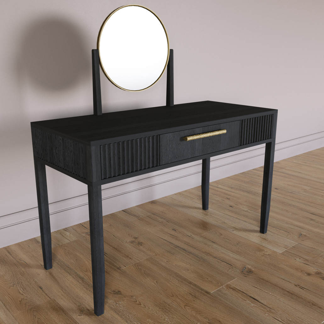 Туалетный Стол с зеркалом Primo Черный дуб