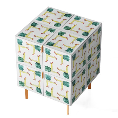 Тумба с рисунком Short Pina Colada Orange