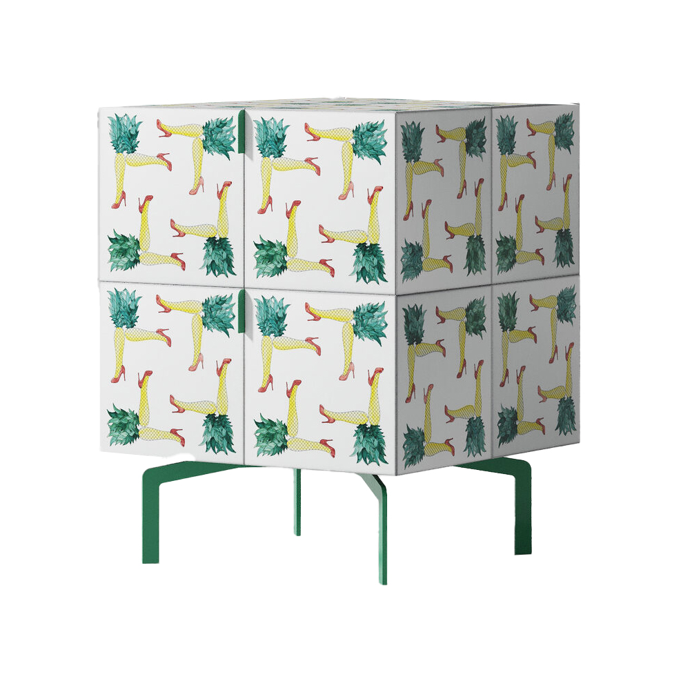 Тумба с рисунком ShortT Pina Colada Green