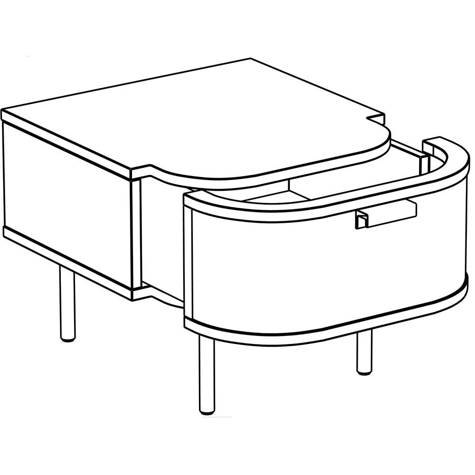 Тумба Ankio bedside table