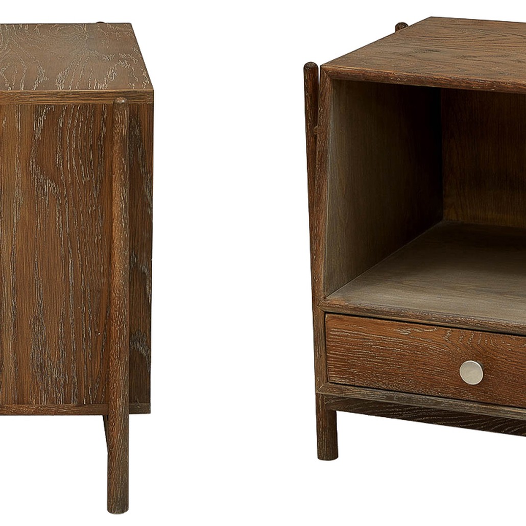 Тумба Harrell Oak Wood Nightstand