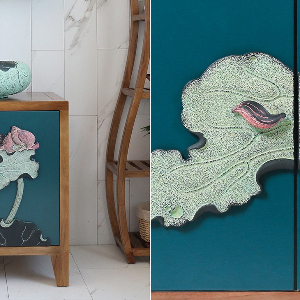 Тумба Lotus on Turquoise