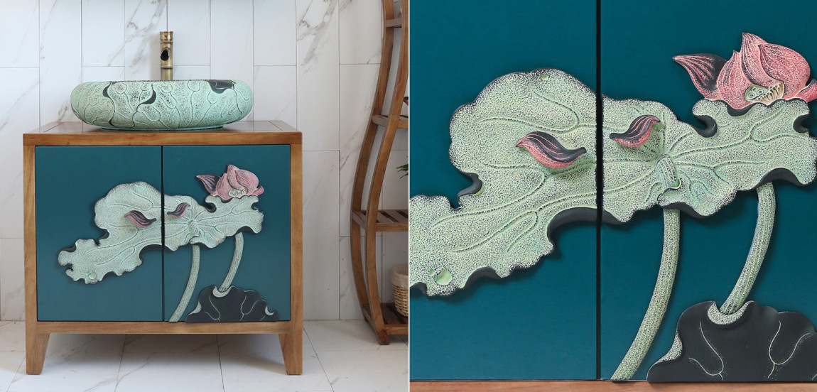 Тумба Lotus on Turquoise