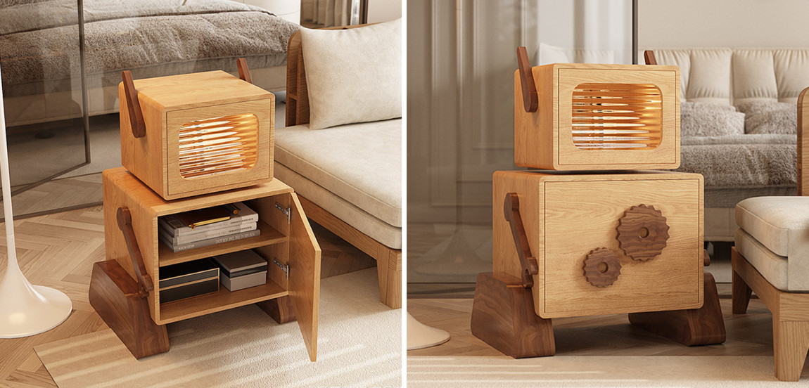 Тумба Wood Robot Nightstand
