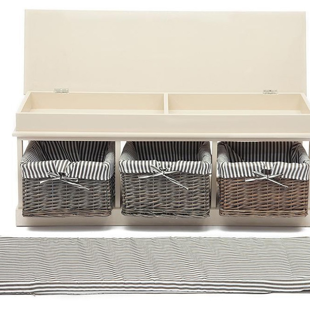 Тумба для обуви Provence Butter White 3 Boxes