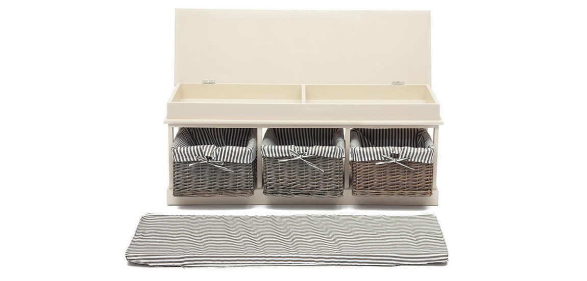 Тумба для обуви Provence Butter White 3 Boxes