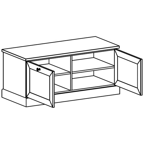 Тумба для прихожей с 2-мя откидными дверцами Percent Shoe Rack