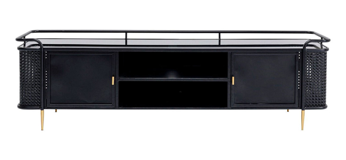 Тумба низкая черная Damian