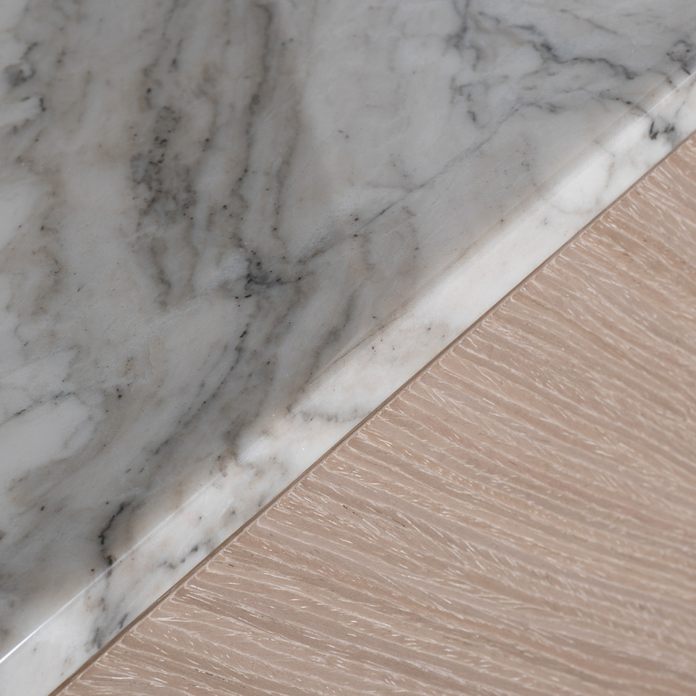 Тумба под телевизор с мраморной столешницей Uniqueness Marble