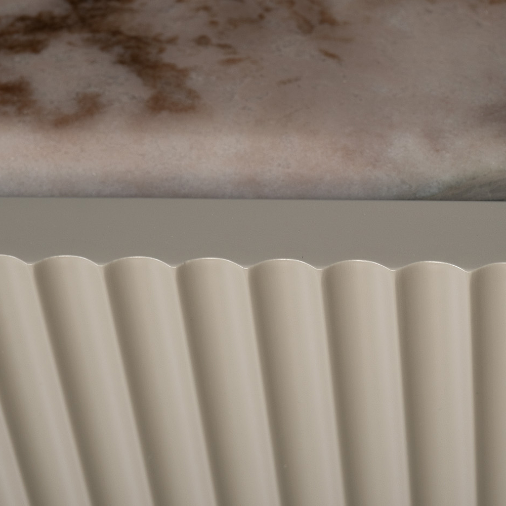 Тумба под телевизор серая с мраморной столешницей Uniqueness Marble