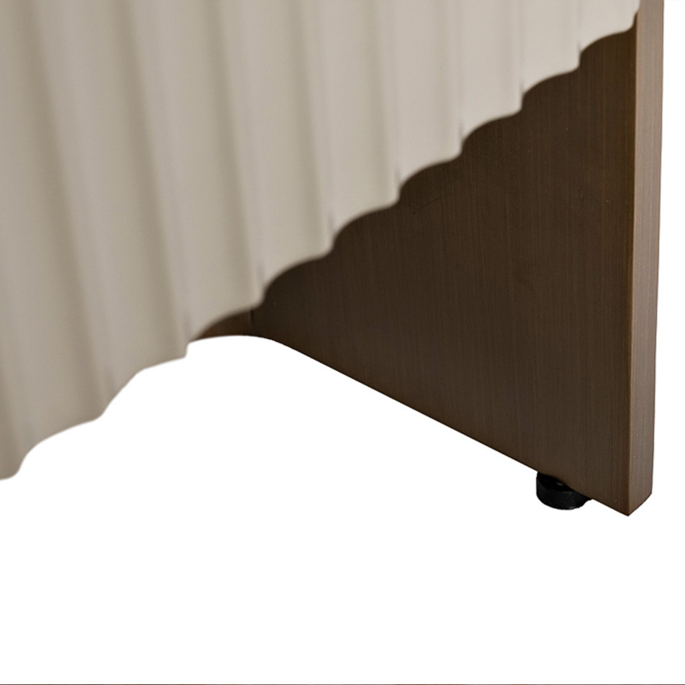 Тумба под телевизор серая с мраморной столешницей Uniqueness Marble