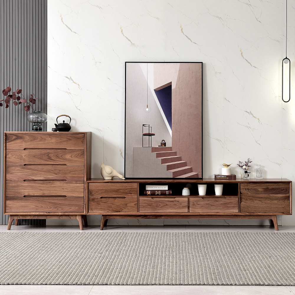 Тумба под телевизориз массива дерева TV Stand made of Walnut Wood