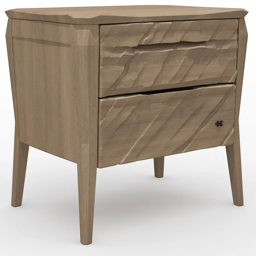 Тумба прикроватная из массива дуба с 2-мя ящиками Tasteful Furniture