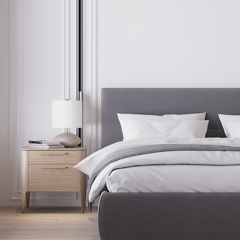 Тумба прикроватная с 2-мя выдвижными ящиками из массива дуба Type oak