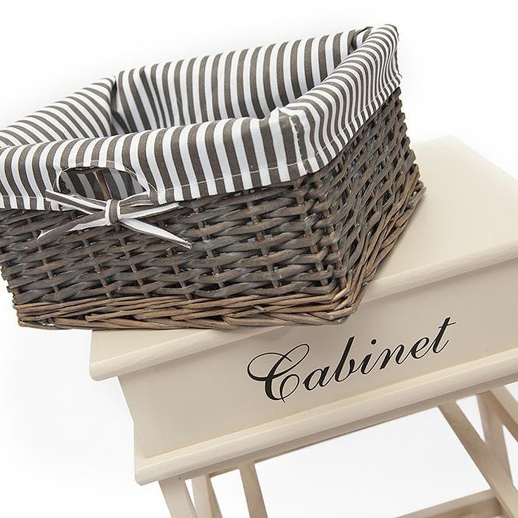 Тумба с 4 корзинами Provence Butter White 4 Boxes