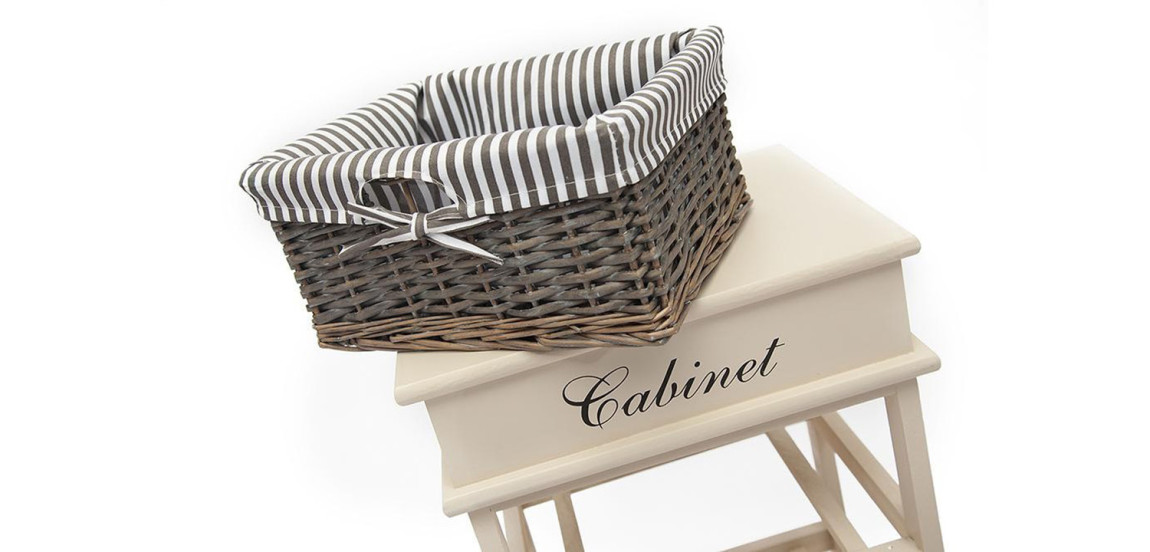 Тумба с 4 корзинами Provence Butter White 4 Boxes