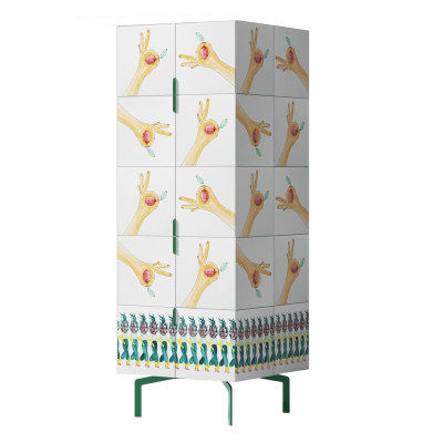 Тумба с зелеными ножками Tall Forest Ok