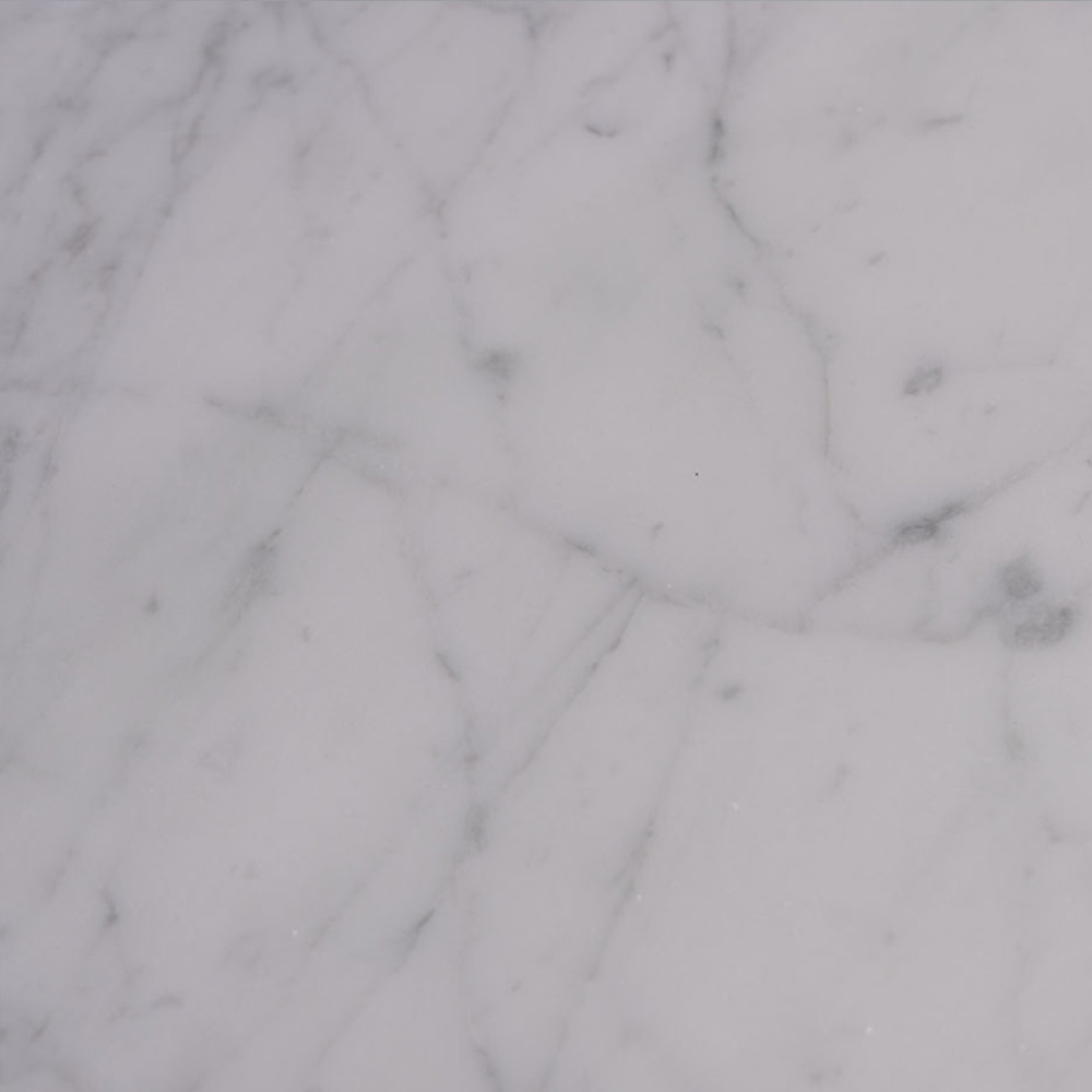 Тумбочка белая овальная с мраморной столешницей Thoroughbass