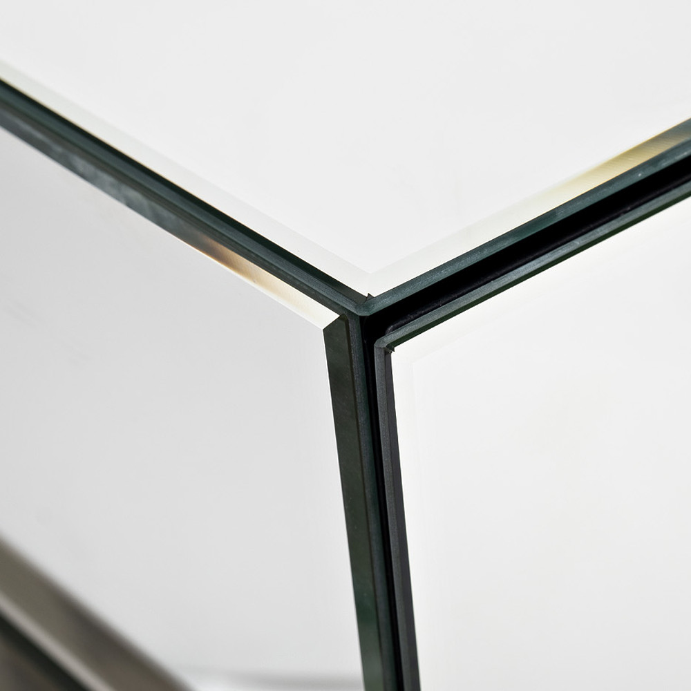 Тумбочка зеркальная с ящиком Mirror Chrome Cabinet