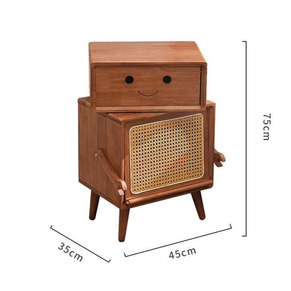 Тумбочка прикроватная деревянная Робот Robot Desk