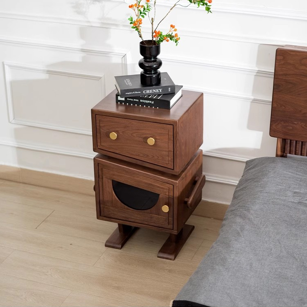 Тумбочка прикроватная с ящиком и дверцей Робот Robot Desk