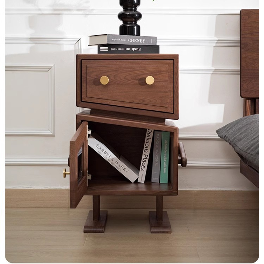 Тумбочка прикроватная с ящиком и дверцей Робот Robot Desk