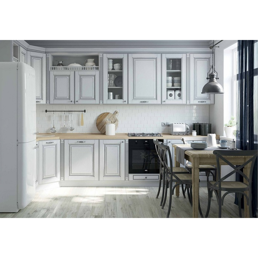 Угловая кухня в стиле Прованс из массива дерева Colombe Provence Kitchen Set