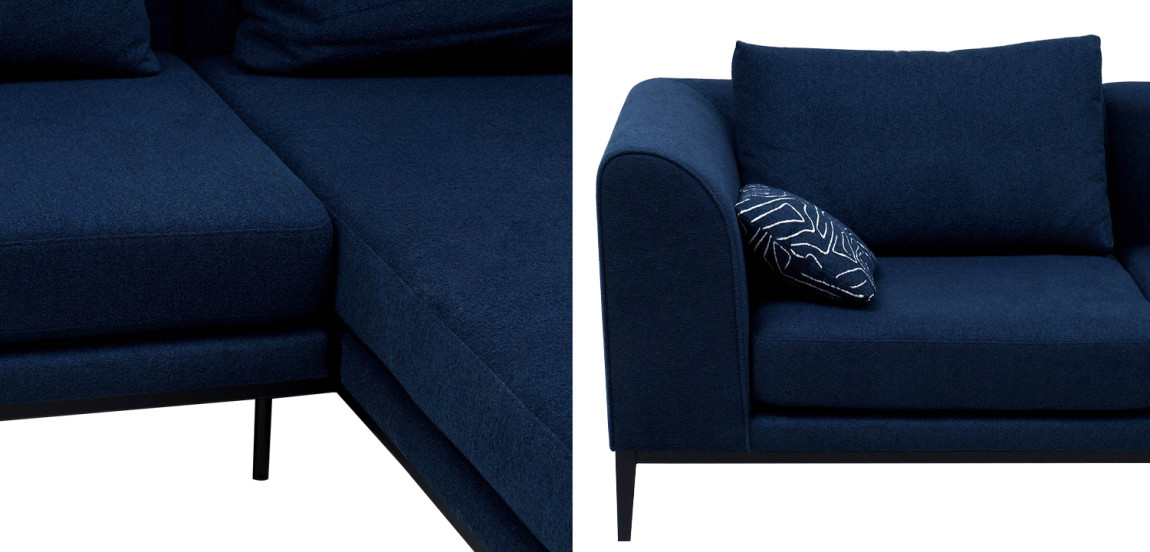 Угловой диван Ferguson Deep Blue Sofa