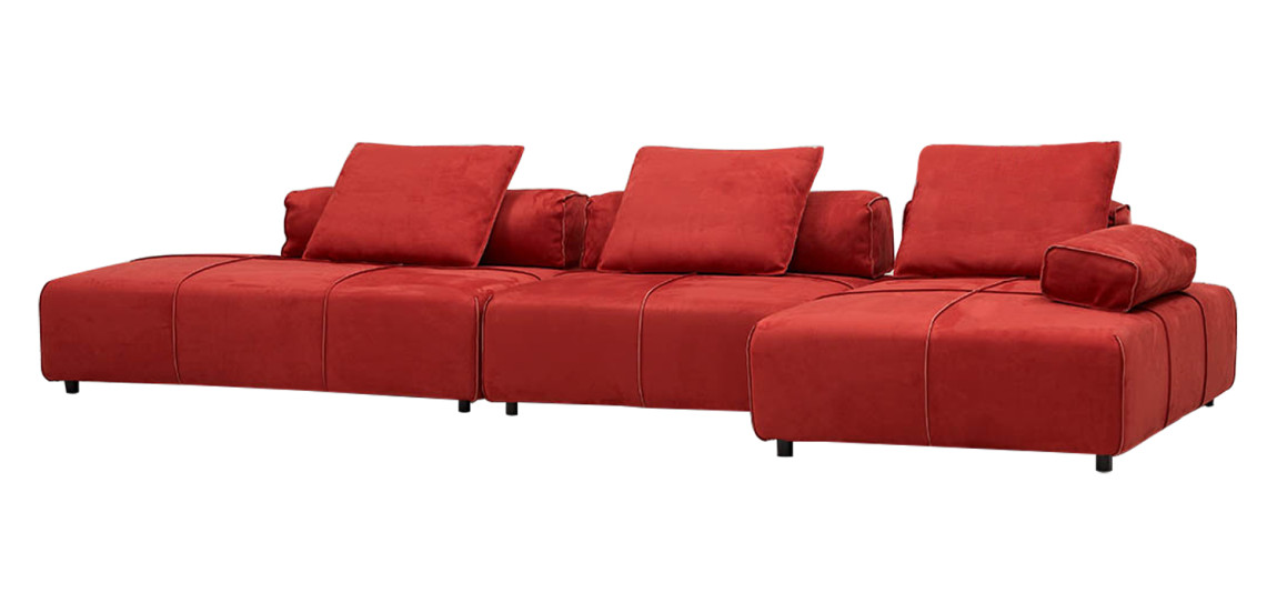 Угловой диван Quinn Red Sofa