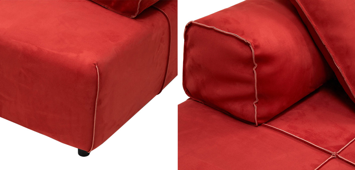 Угловой диван Quinn Red Sofa