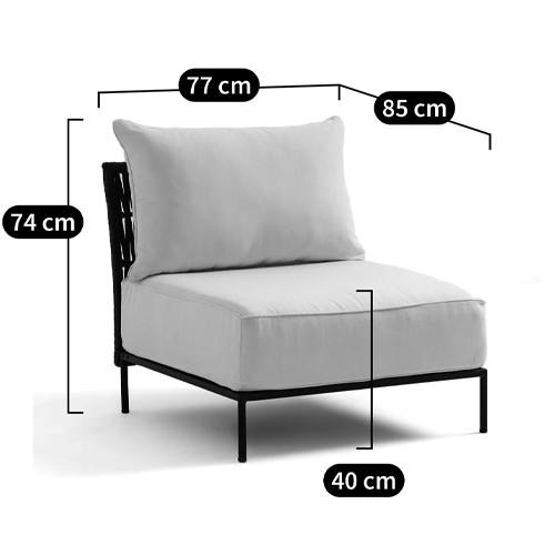 Уличное кресло Alaric Armchair Black