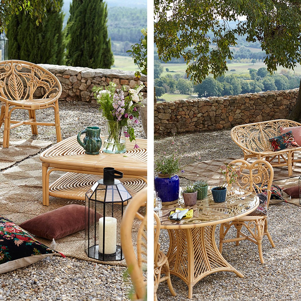 Уличное кресло Wicker Pattern Chair