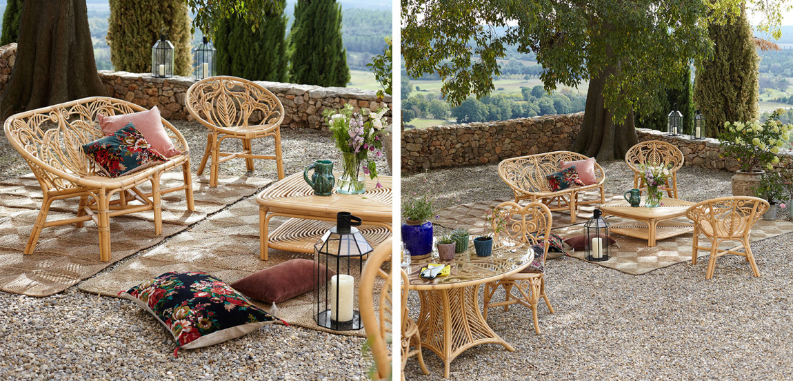 Уличное кресло Wicker Pattern Chair