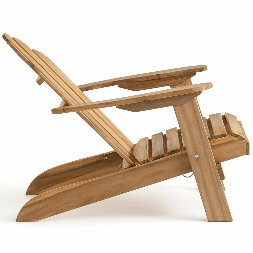 Уличное кресло из массива акации Adirondack Wooden Chair Natural