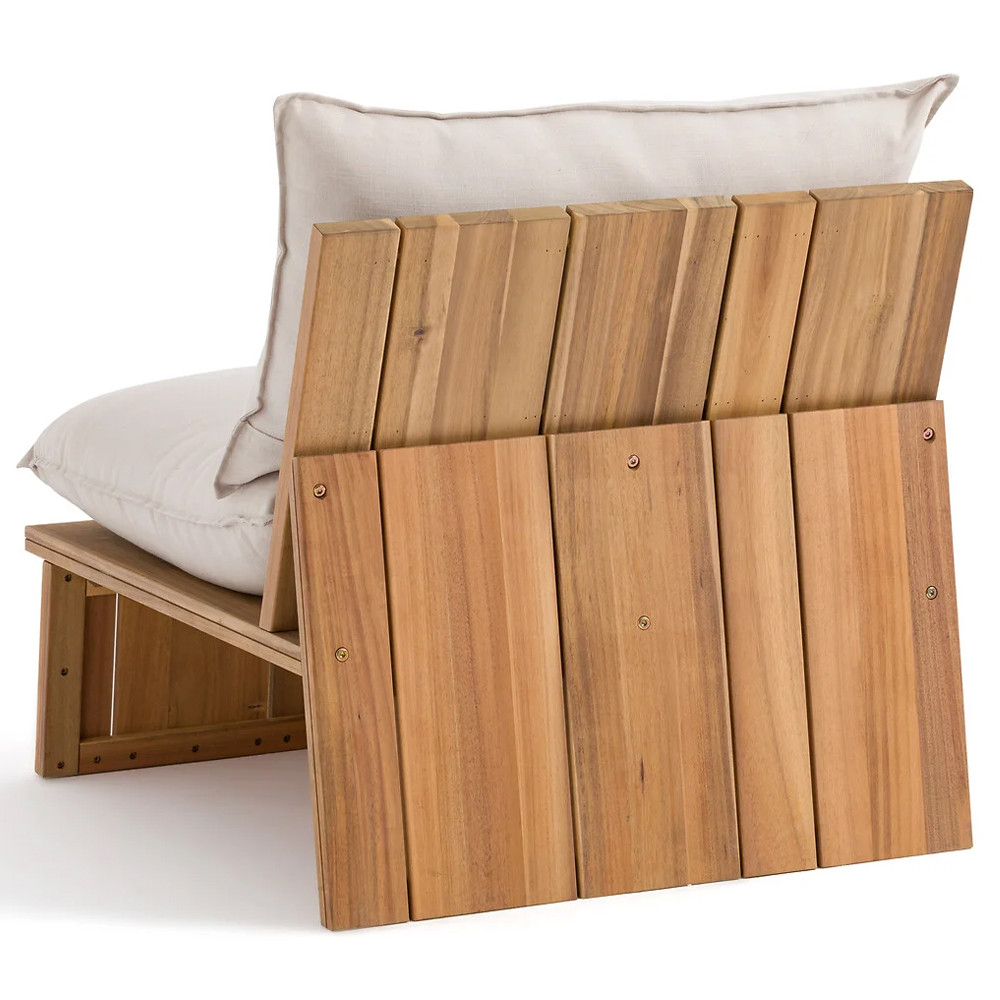 Уличное кресло из массива акации Trivett Wooden Chair