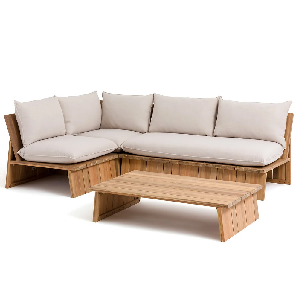 Уличное кресло из массива акации Trivett Wooden Chair