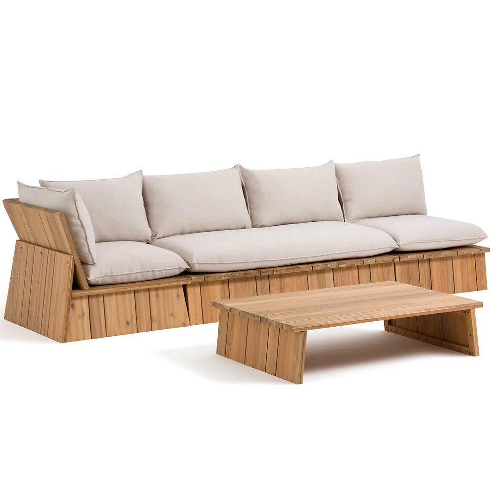 Уличное кресло из массива акации Trivett Wooden Chair