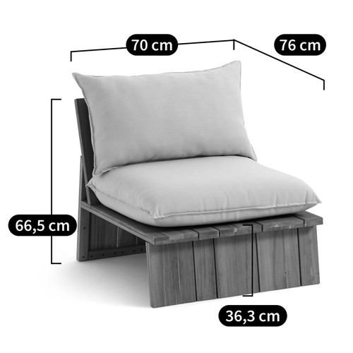 Уличное кресло из массива акации Trivett Wooden Chair