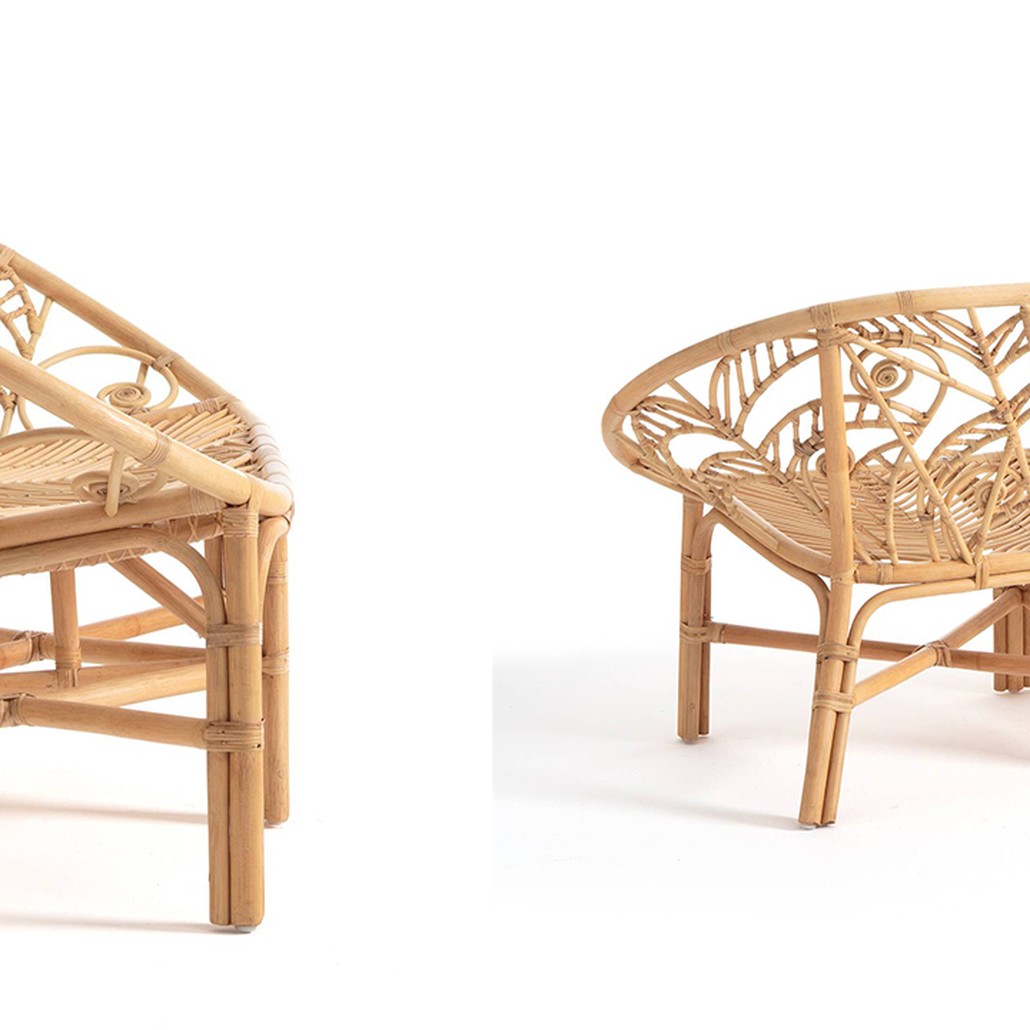 Уличный диван из ротанга Wicker Pattern Sofa