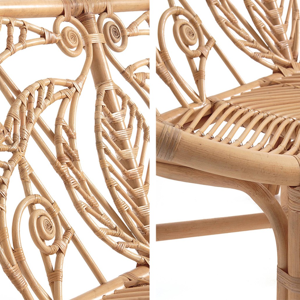 Уличный диван из ротанга Wicker Pattern Sofa