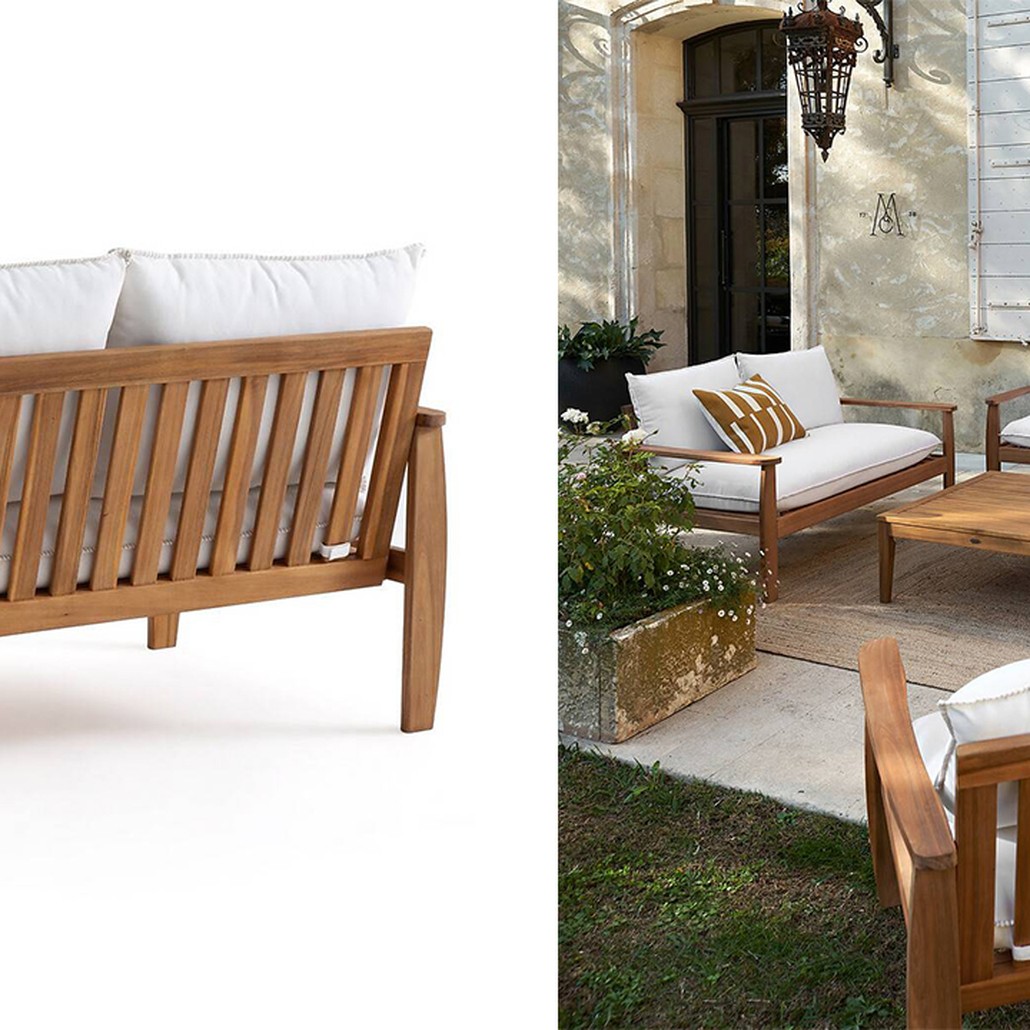 Уличный диван с деревянным каркасом Jensen Sofa