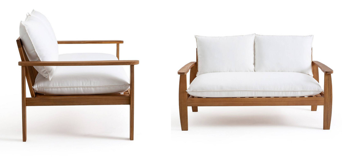 Уличный диван с деревянным каркасом Jensen Sofa