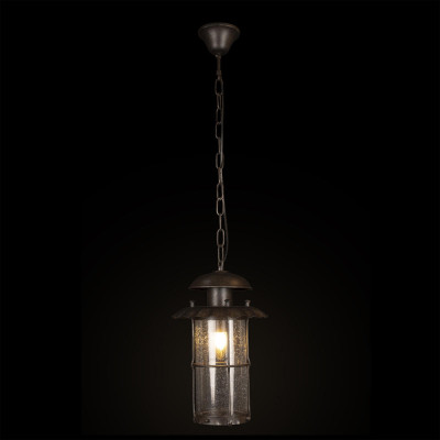 Уличный подвесной светильник с цилиндрическим плафоном на цепи Elysian Lanterns