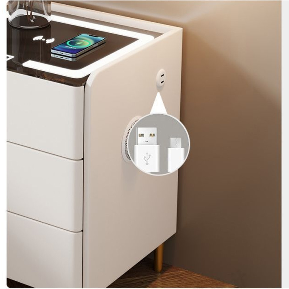Умная прикроватная тумбочка c зарядкой для телефона Smart Furniture