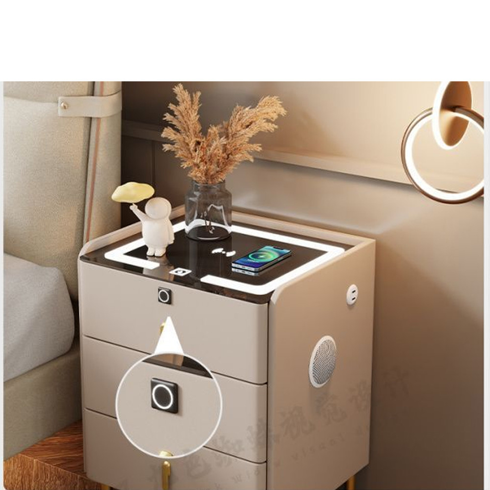 Умная прикроватная тумбочка c зарядкой для телефона Smart Furniture