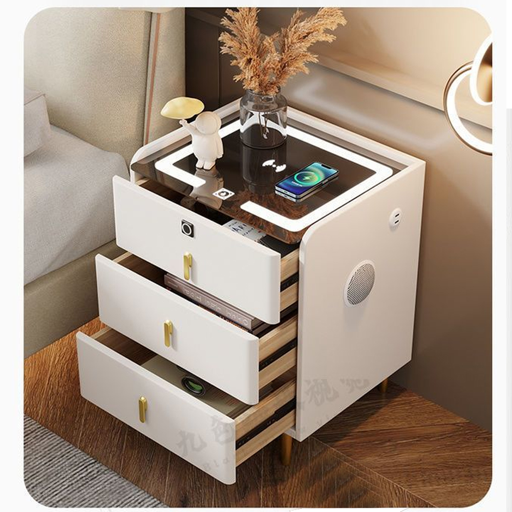 Умная прикроватная тумбочка c зарядкой для телефона Smart Furniture